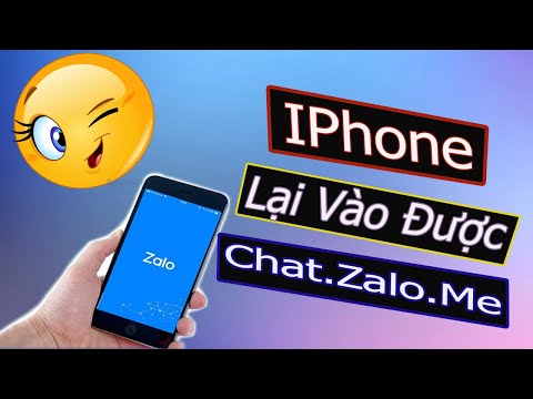 Khắc Phục Lỗi Vào Web Chat zalo Trên Iphone || Sửa Lỗi Vào Web Zalo