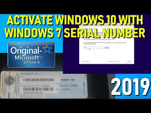 Activate Windows 10 Pro with a Windows 7 Pro Serial Number Key (Test) 2019