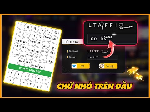 Free Fire - Tạo Kí Tự Đặc Biệt Chữ Nhỏ Trên Đầu - Kí Tự Đặc Biệt FF