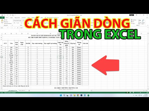 Cách Giãn Dòng Trong Excel | Chỉnh Khoảng Cách Dòng Trong Excel