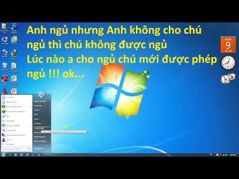 cách tắt chế độ ngủ trên Win 7