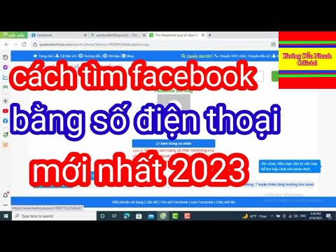 Cách Tìm Facebook Bằng Số Điện Thoại Mới Nhất 2023 / HƯỚNG DẪN NHANH Official