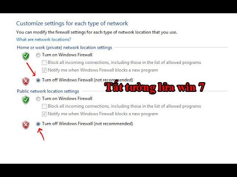 Cách tắt tường lửa trên win 7, tắt firewall win 7