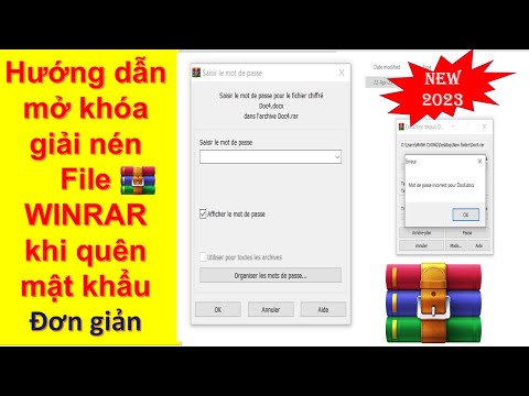 HƯỚNG DẪN MỞ KHÓA FILE NÉN WINRAR KHI QUÊN MẬT KHẨU ĐƠN GIẢN MỚI NHẤT! 2023.