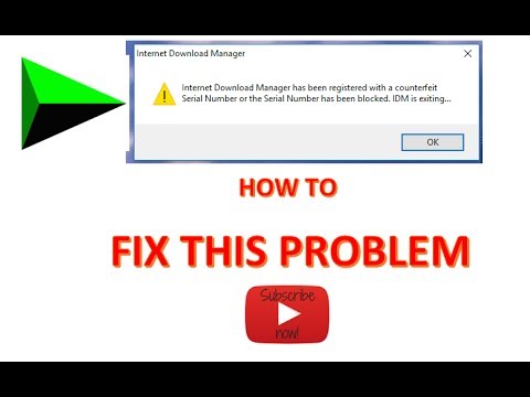 How to fix IDM Fake serial Number 2019