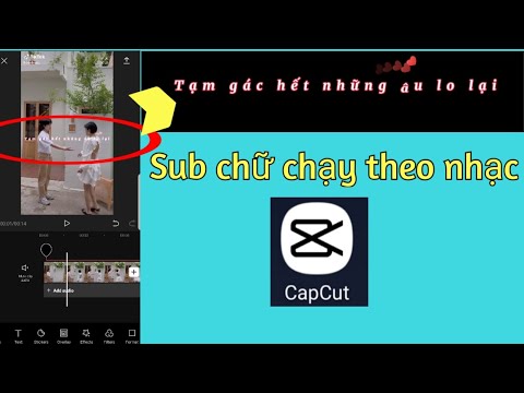 Cách làm video capcut chữ chạy theo nhạc trên tik tok