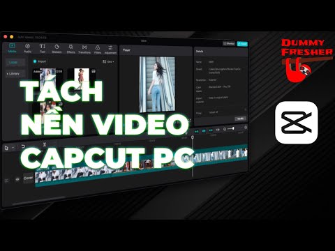 Cách tách nền Capcut PC, tách nền video không phải phông xanh!