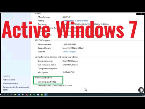#47  Hướng Dẫn Active Windows 7 Vĩnh Viện mới nhất 20/11/2020.