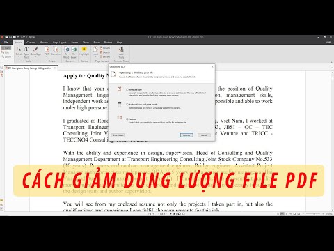 CÁCH GIẢM DUNG LƯỢNG FILE PDF HIỆU QUẢ NHẤT