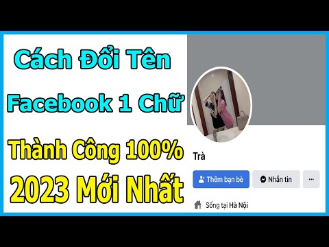 Nhận đổi tên Facebook 1 chữ | Tiến PC