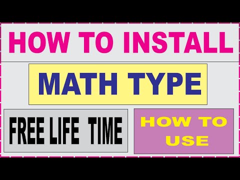 How to download and install math type free 2021 vu | Mathtype for life time free installation