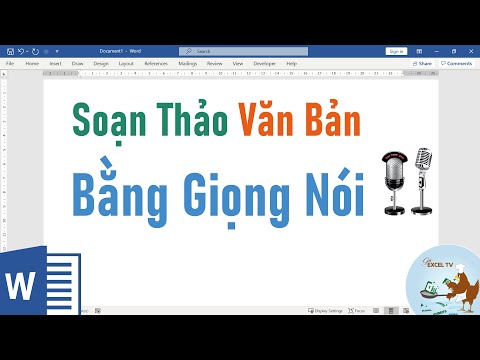 Hướng dẫn soạn thảo văn bản bằng giọng nói