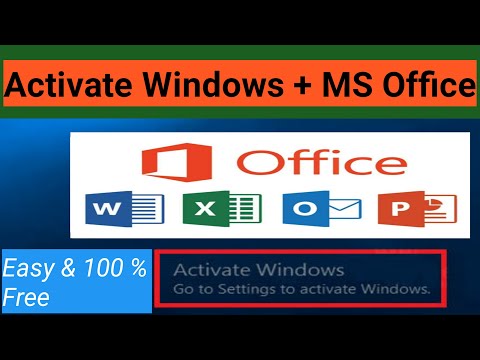 How to Activate Windows 7,8,10 || How to Activate Office 2007-16 || 100% Free || Lifetime Activation