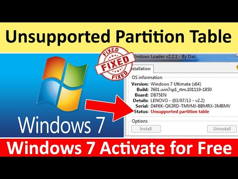 FIXED Unsupported partition table | How to fix unsupported partition table in Windows 7