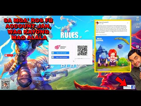 ROS - FACEBOOK ACCOUNT PROBLEM | WATCH THIS (RULES OF SURVIVAL)