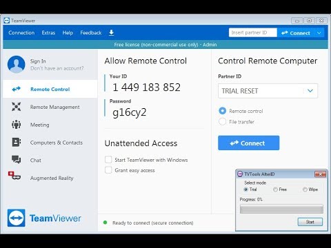 Change ID and Reset Trial TeamViewer All Version