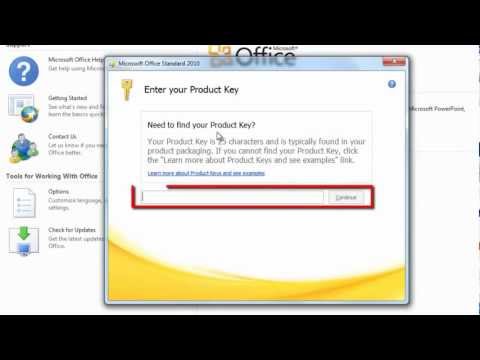 How to Change Office 2010 Product Key