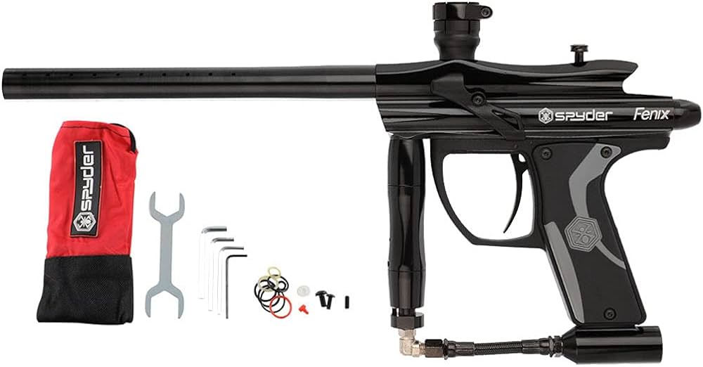 Amazon.Com : Kingman Spyder Fenix .68 Cal Electronic Paintball Gun With  Eyes - Semi Auto & Ramping Fully Automatic (Gloss Black) : Sports & Outdoors