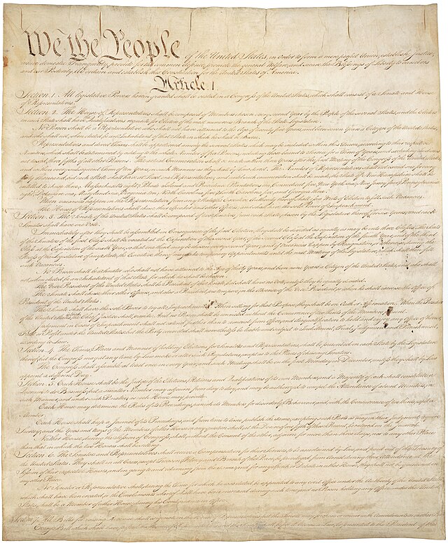 Constitution Of The United States - Wikipedia