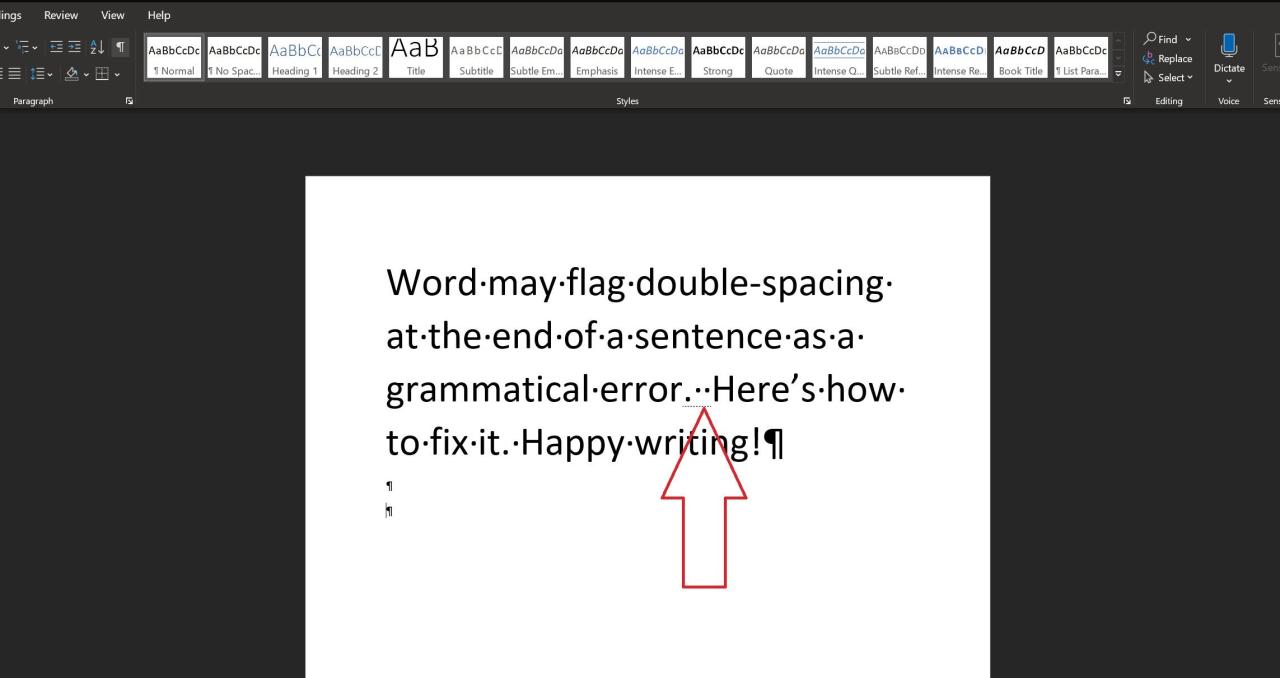 How To Tell Microsoft Word How Many Spaces To Use After A Sentence | Pcworld