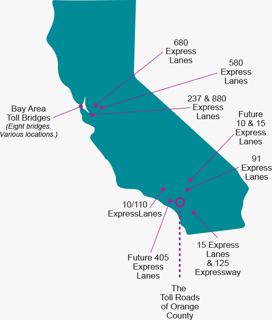 Fastrak Throughout California | The Toll Roads