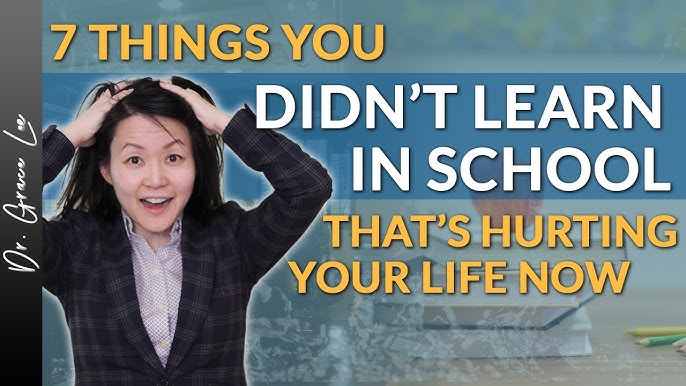 7 Important Things School Doesn'T Teach You (Even After Getting A Phd!) -  Youtube