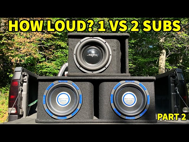 How Loud Is 1 Vs 2 Subwoofers? | Walmart Build Part 2 - Youtube