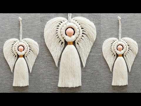 DIY ANGEL en MACRAME (paso a paso) | DIY Macrame Angel Tutorial Step by Step