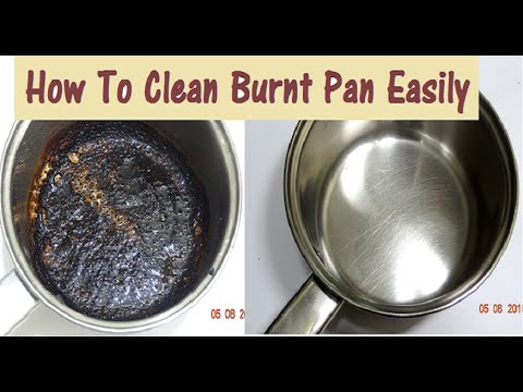 DIY How to Clean Burnt Pan Easily-Useful Kitchen Tip-Easiest Way to Clean a Burnt Pan or Pot