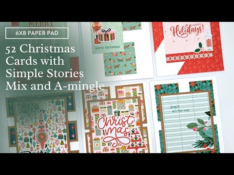 Use that Paper! | 52 Christmas Cards with Simple Stories Mix and A-Mingle