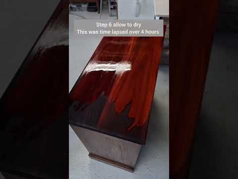 DIY Wood Bleach tutorial. check out how I take the red out of this timber. #shorts