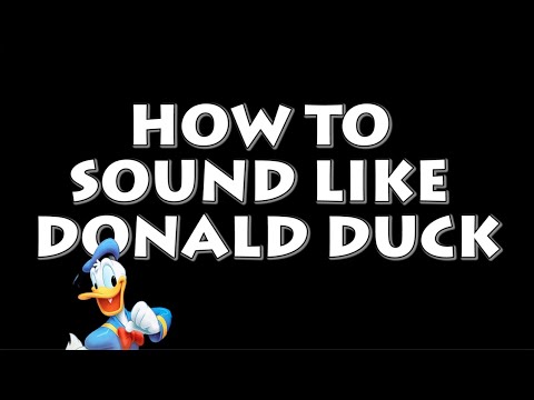 How to Sound Like Donald Duck! | RicanFly