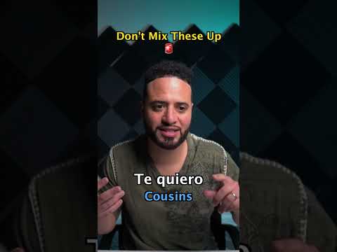 Te Amo vs Te Quiero (I LOVE YOU in Spanish) | Learn Spanish