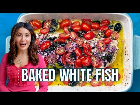 Mediterranean Baked White Fish - The Mediterranean Dish