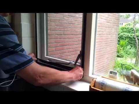 Unieke Horren - flexibel en geschikt voor raam met uitzetijzer.