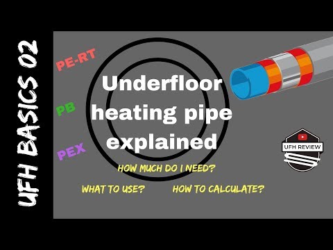 Underfloor heating pipe and how to calculate how much you need