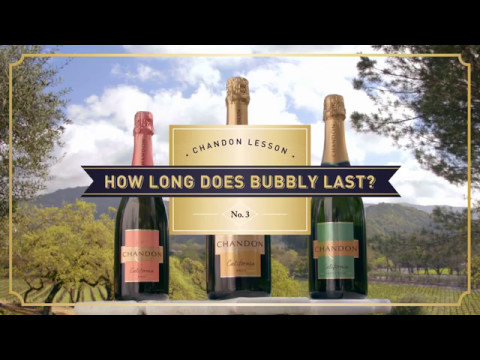 Chandon Lesson No.3 : How Long Does Bubbly Last?