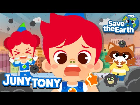 We Need Clean Air! | Why Is My Nose So Stuffy?🤧 | Environment Songs | 🌎Save the Earth | JunyTony