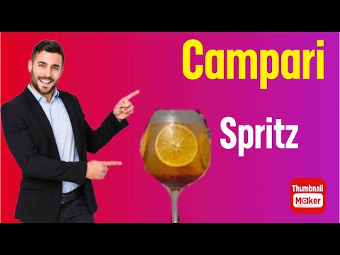 Campari spritz cocktail drink recipe