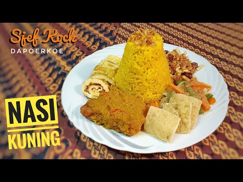 Nasi Kuning Recept | Gele Rijst | Indonesische Feestrijst | Indonesische Keuken | Indonesisch Koken
