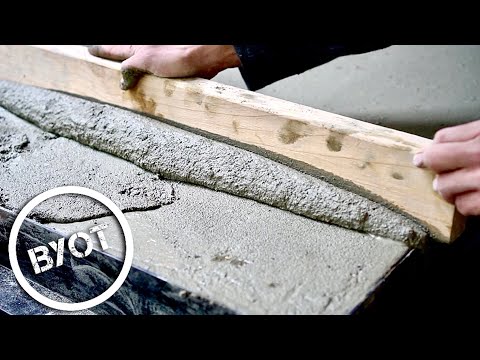 DIY Concrete Countertops // OUTDOOR KITCHEN COUNTERTOP
