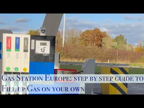 How to Fill Up Gas/fuel in Europe|CAR | Self Service | ESSO |Beginners| Step by step Guide