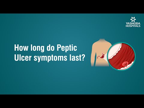 How long do Peptic Ulcer symptoms last?