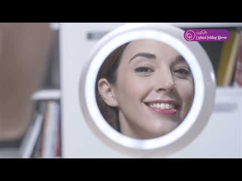 10X VERGROTENDE LED MAKE-UP SPIEGEL! | STARLYF LIGHTED FOLDING MIRROR BEST DIRECT