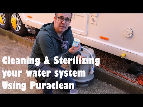 Cleaning  Sterilizing the water system using PuriClean