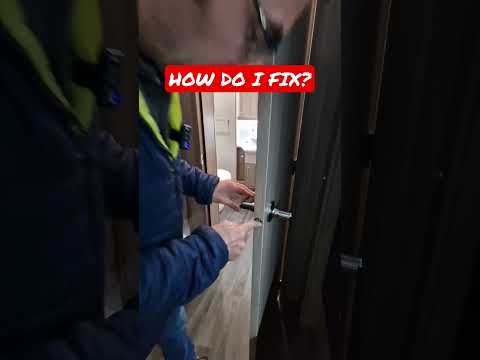 How to fix caravan door.