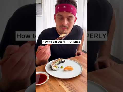 Do you mix the WASABI with the SOY SAUCE??😎😁❤️🍣 |How to eat sushi PROPERLY| Throwback|CHEFKOUDY