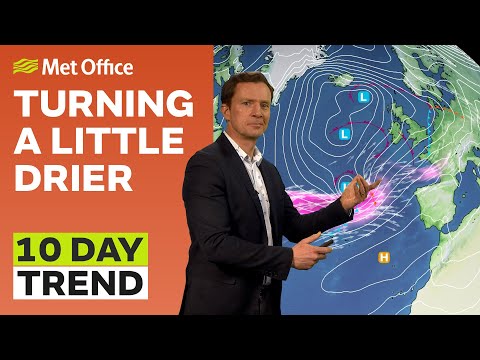 10 Day Trend 29/03/2023 – Signs of drier weather - Met Office Weather Forecast