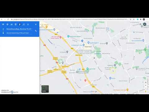 Route tekenen in Google Maps