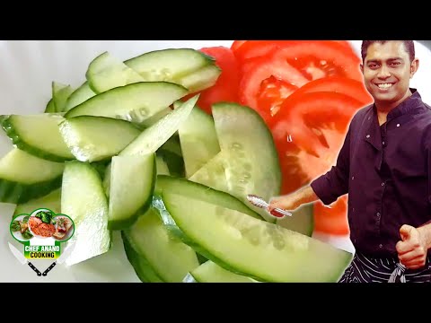 KOMKOMMER EN TOMAAT SALADE | CUCUMBER AND TOMATO SALAD | Chef Anand Cooking
